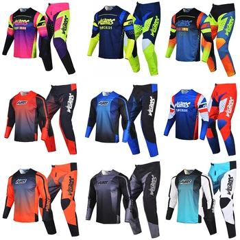 Willbros MX Rasa Jersey și Pantaloni Combo Offroad Motocross Costume Dirt Bike Downhill Bărbați Femei Gear Set