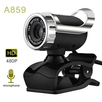 HD USB Webcamera 360 de Grade Digital Video camera web cu Microfon Clip de Imagine CMOS pentru Calculator PC Desktop, Laptop TV Box