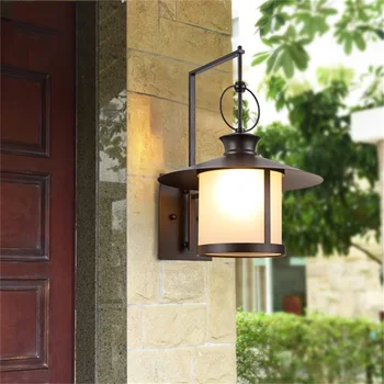 ·TEMAR în aer liber Lampa de Perete Retro Clasic Sconces Lumina rezistent la apa IP65 Acasă cu LED-uri Pentru Villa Veranda
