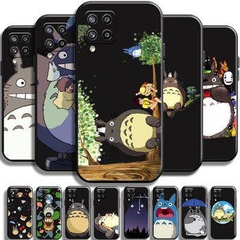 Anime Desene animate Drăguț Totoro Pentru Samsung Galaxy A22 A22 5G Caz de Telefon Coque TPU Silicon Lichid Capac Spate Funda Carcasa rezistenta la Socuri